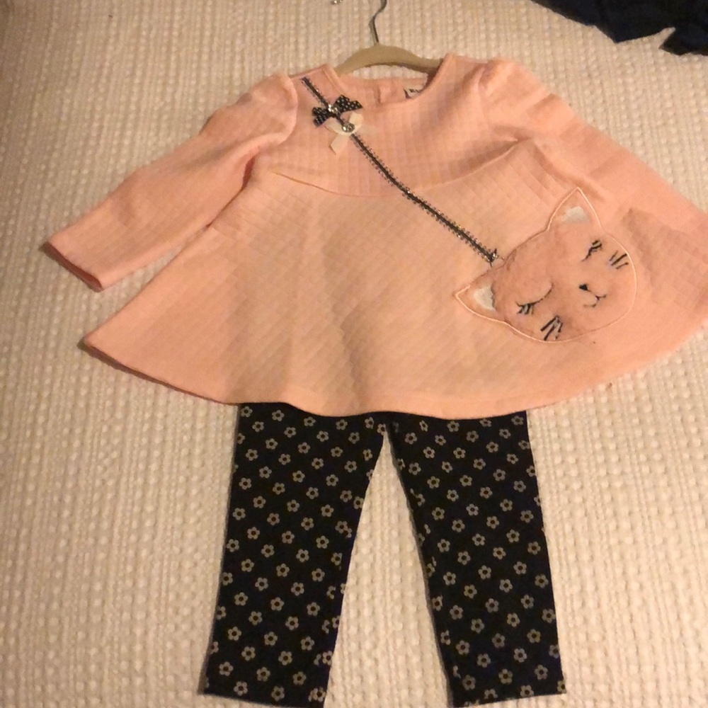 Toddler dress and pant set.